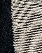 "BALMAIN" Geometric pattern turtleneck ribbed knit pullover