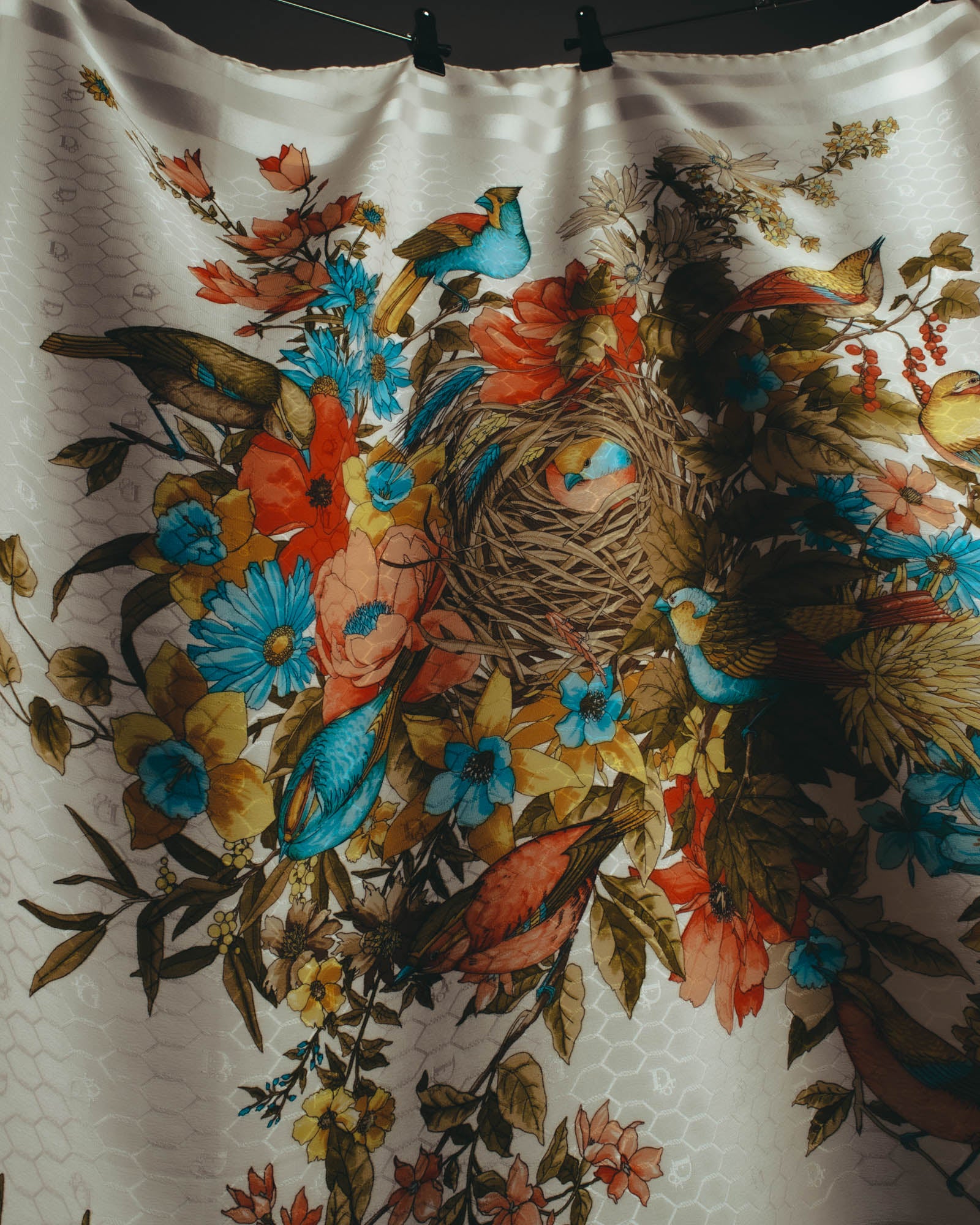 "Christian Dior" 80's-90's Elegant silk scarf