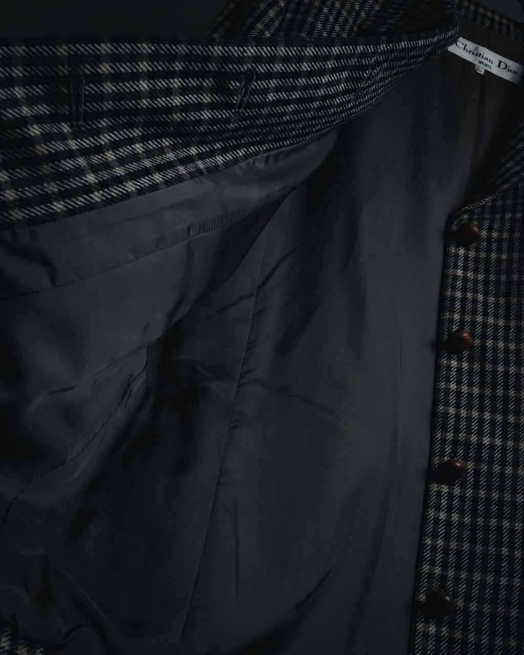 "Christian Dior SPORTS" 80’s-90’s british check tweed jacket