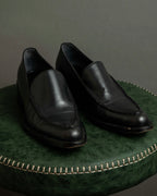 "PRADA" Apron stitch design long nose loafers