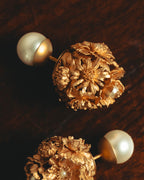 "Christian Dior" 2020's Floral double-sided stud earrings
