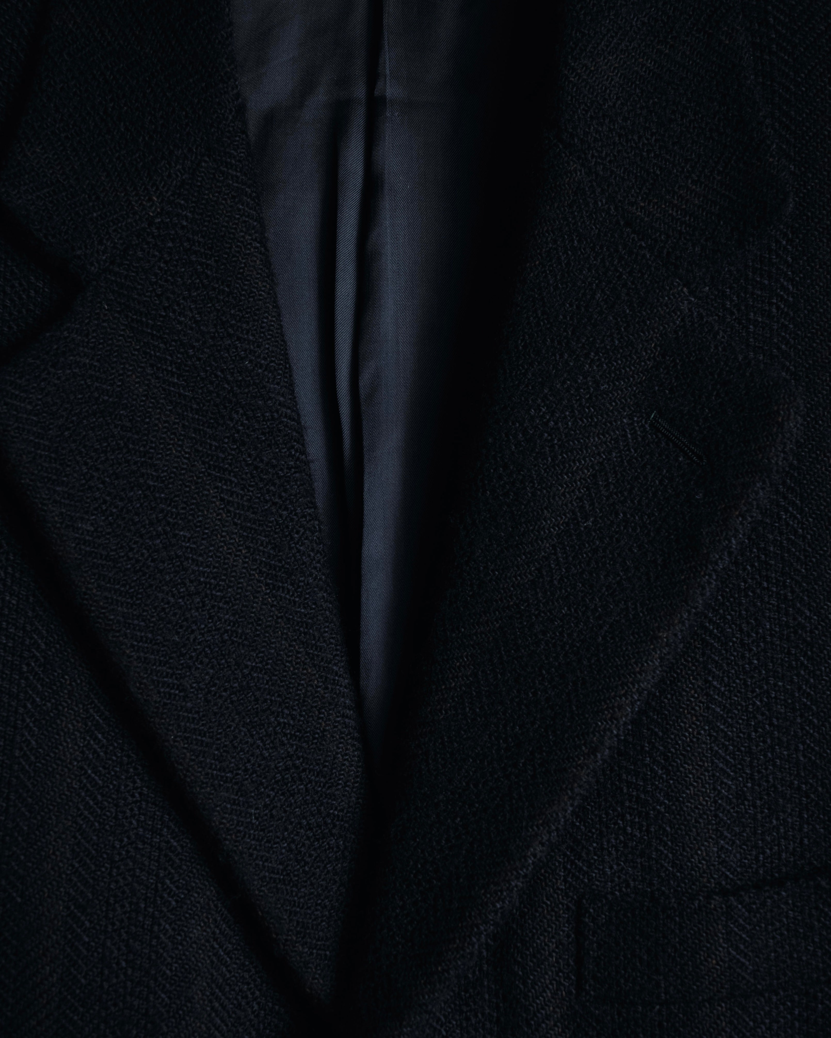 "HERMES" 90’s cashmere blend heritage vip limited tailored jacket