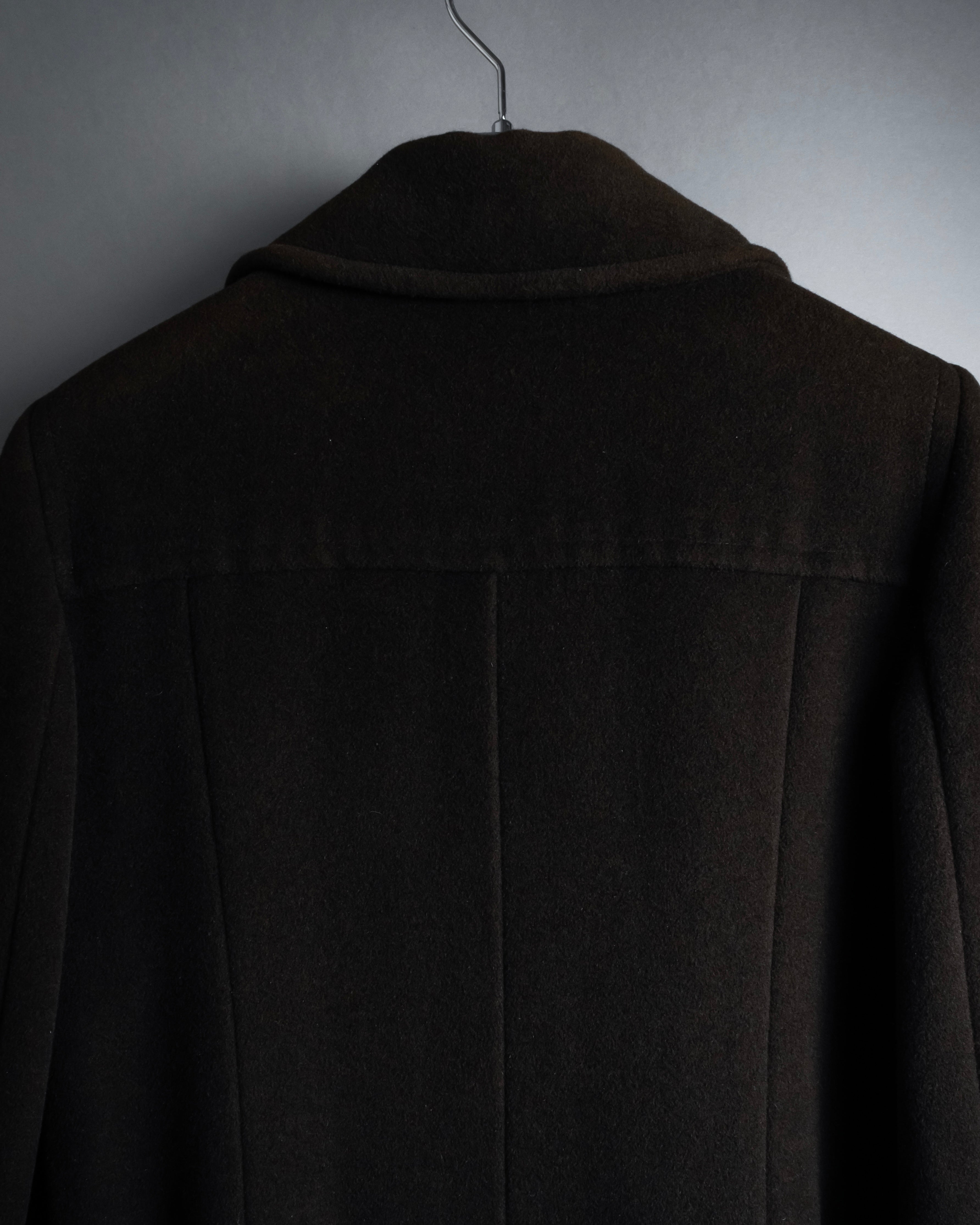 "MAX&Co." 90's Classic maxi-length angora mix long coat