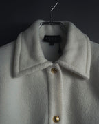 "GUCCI" 90’s-00’s Minimal fleece gold buttons jacket