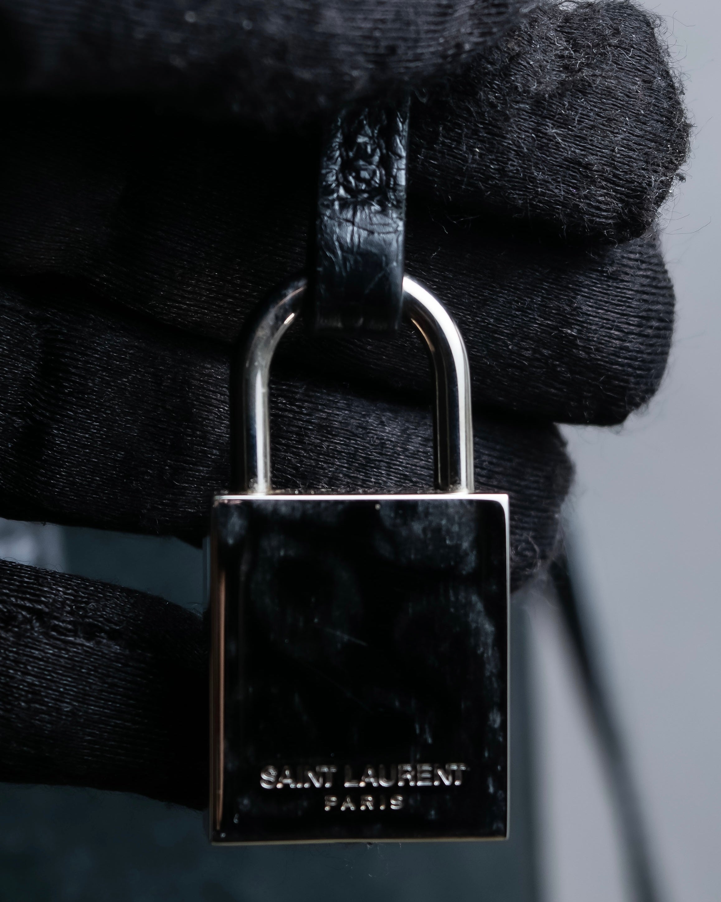 "Saint Laurent" Sac du Jour leather combination 2way bag