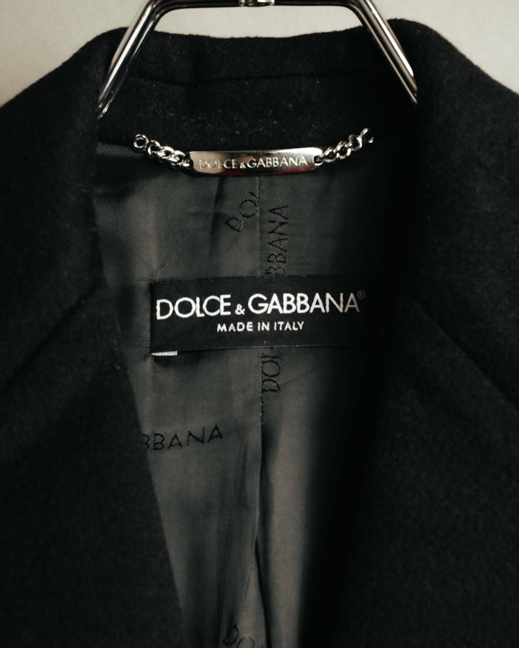 "DOLCE & GABBANA" 00's-10's Cashmere blend chesterfield coat
