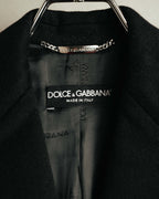 "DOLCE & GABBANA" 00's-10's Cashmere blend chesterfield coat
