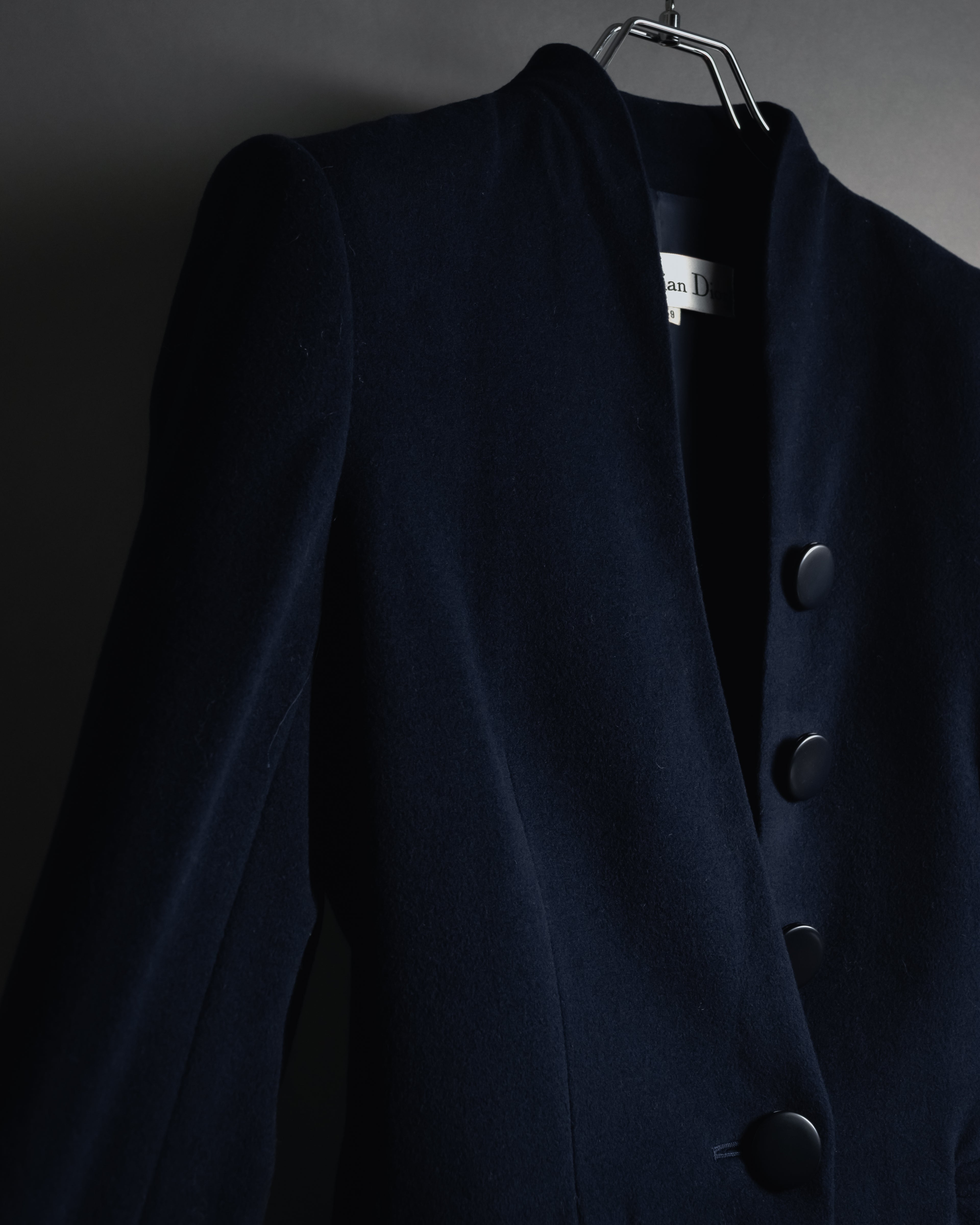 "Christian Dior" 90’s Stand-up collar shaped jacket