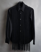 “COMME des GARCONS” 2022SS  Fringed dress shirt