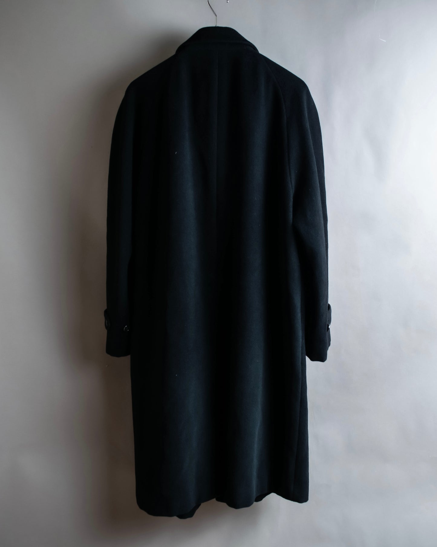 "YVES SAINT LAURENT" Fly front soutien collar mid length coat