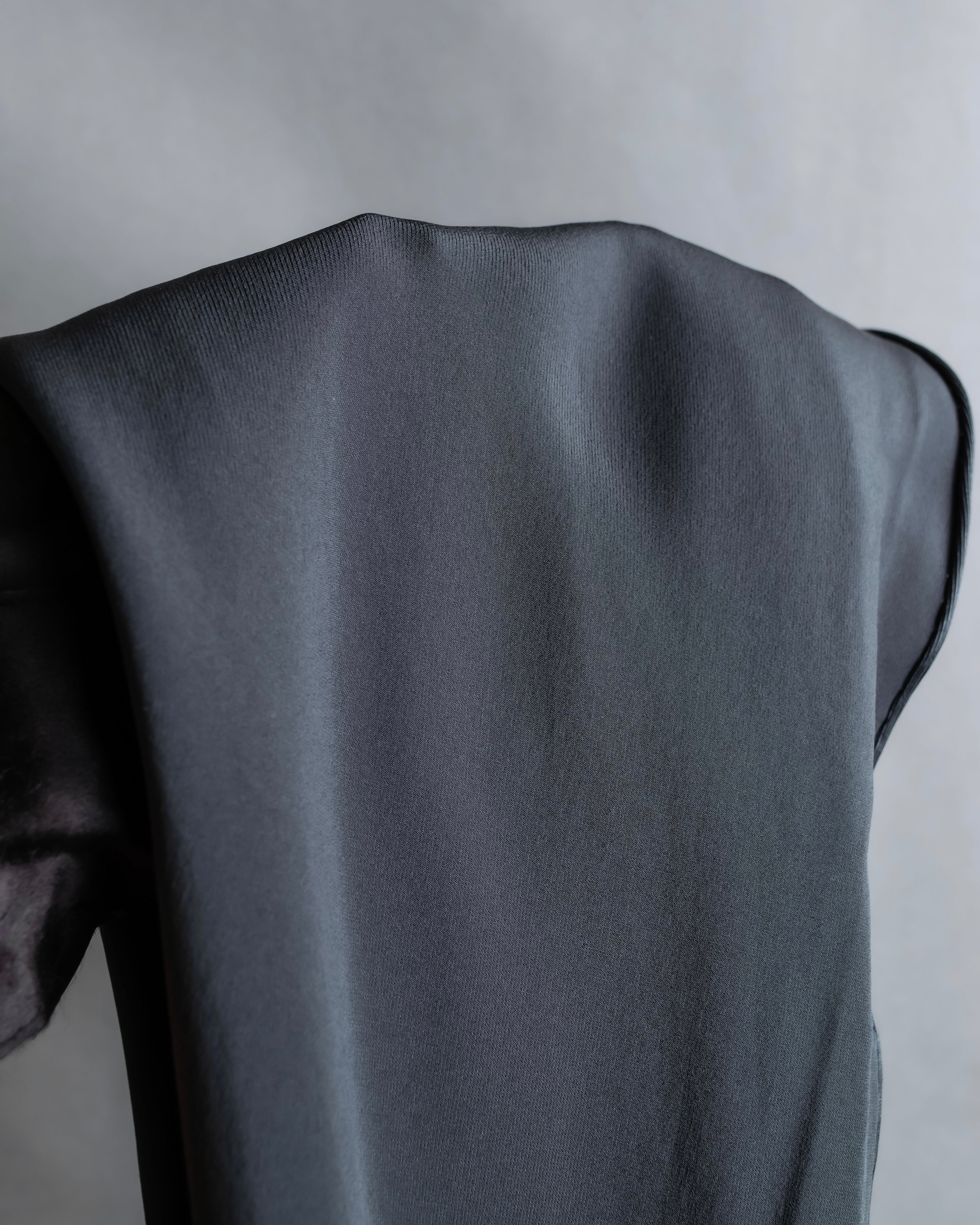 "HERMES" Silk cloth docking leather waist mark belt