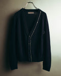 "Yohji Yamamoto +NOIR" 00's-10's Soft alpaca wool knit cardigan