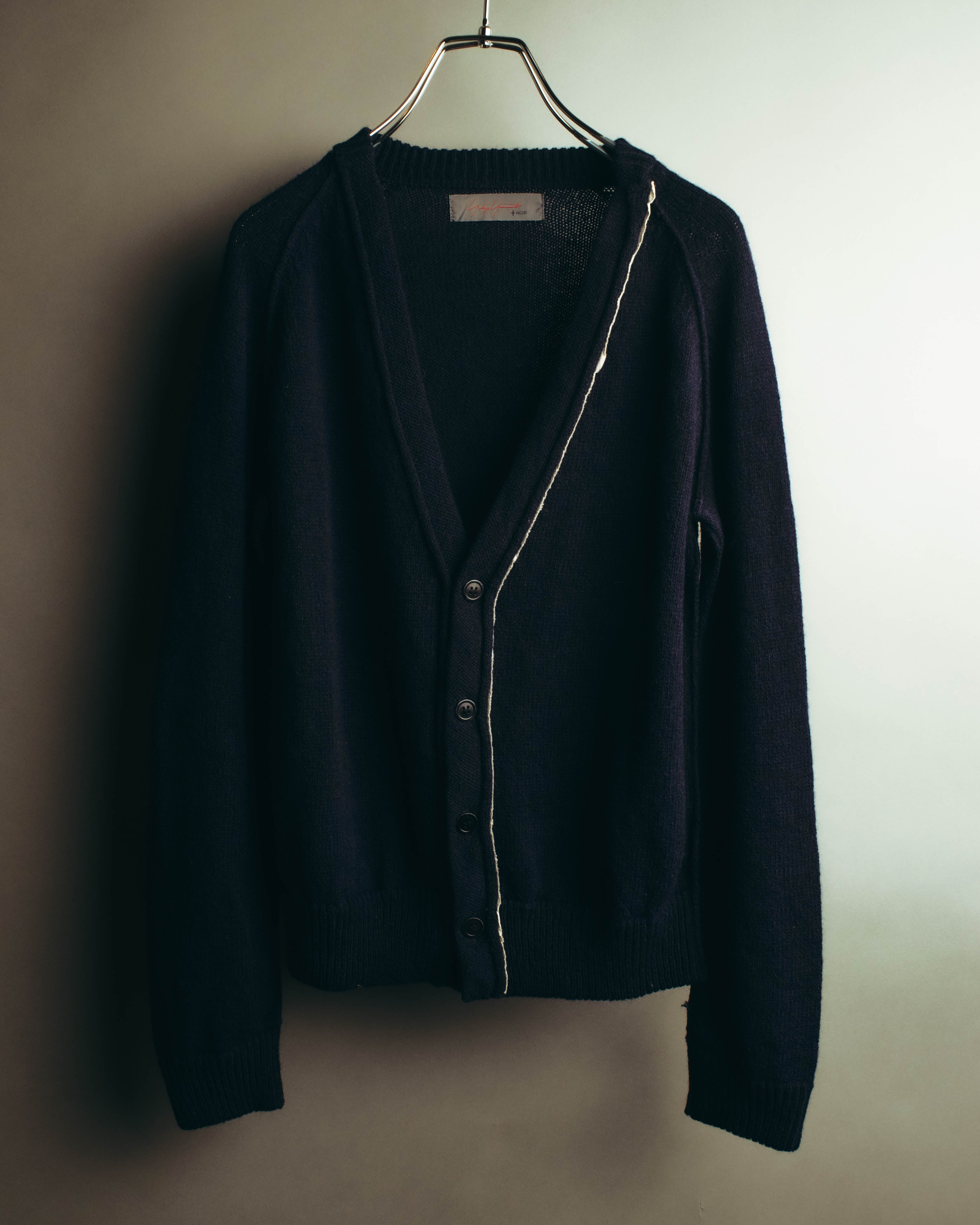 "Yohji Yamamoto +NOIR" 00's-10's Soft alpaca wool knit cardigan