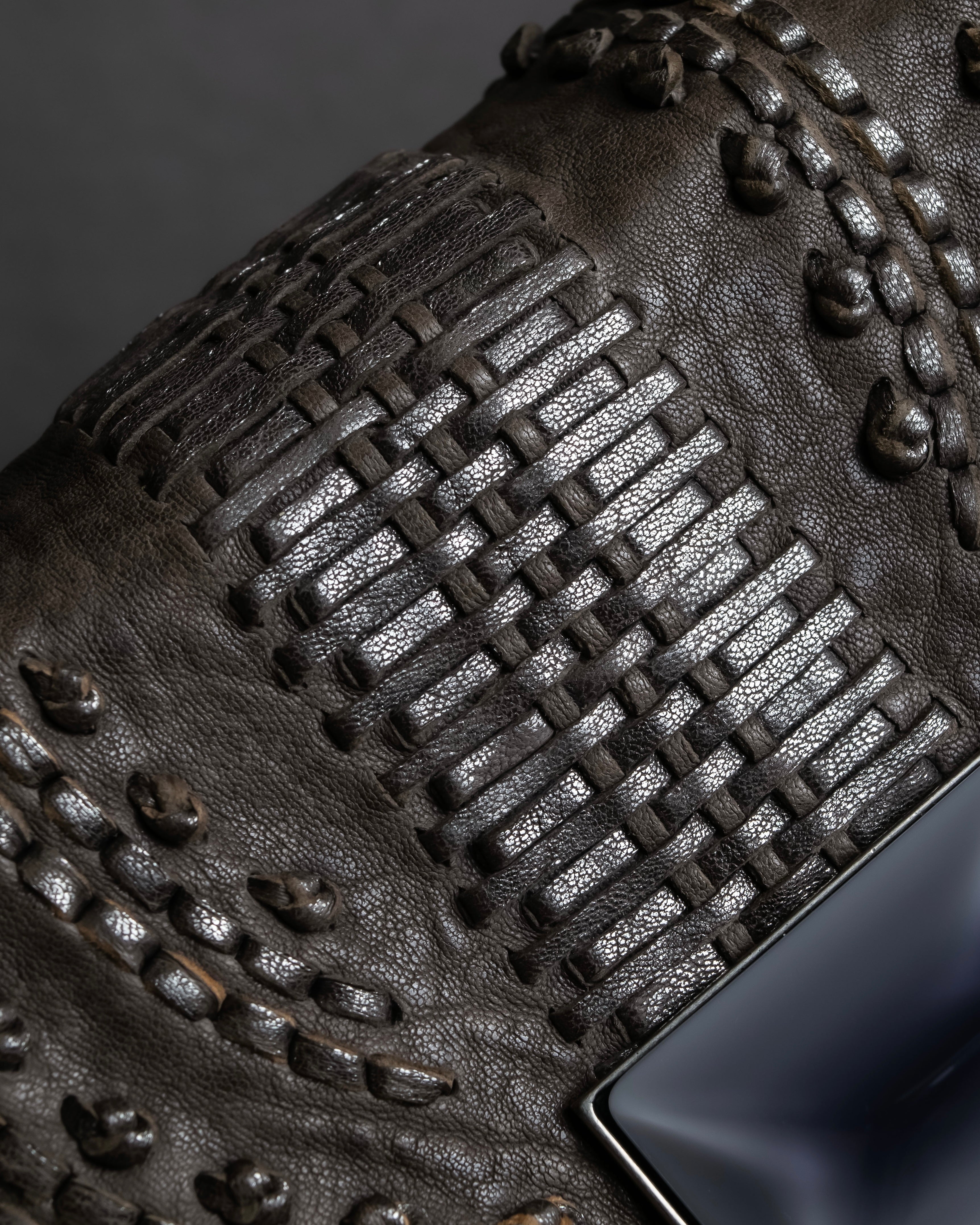 "Christian Dior" John Galliano period Gathering design leather hand bag