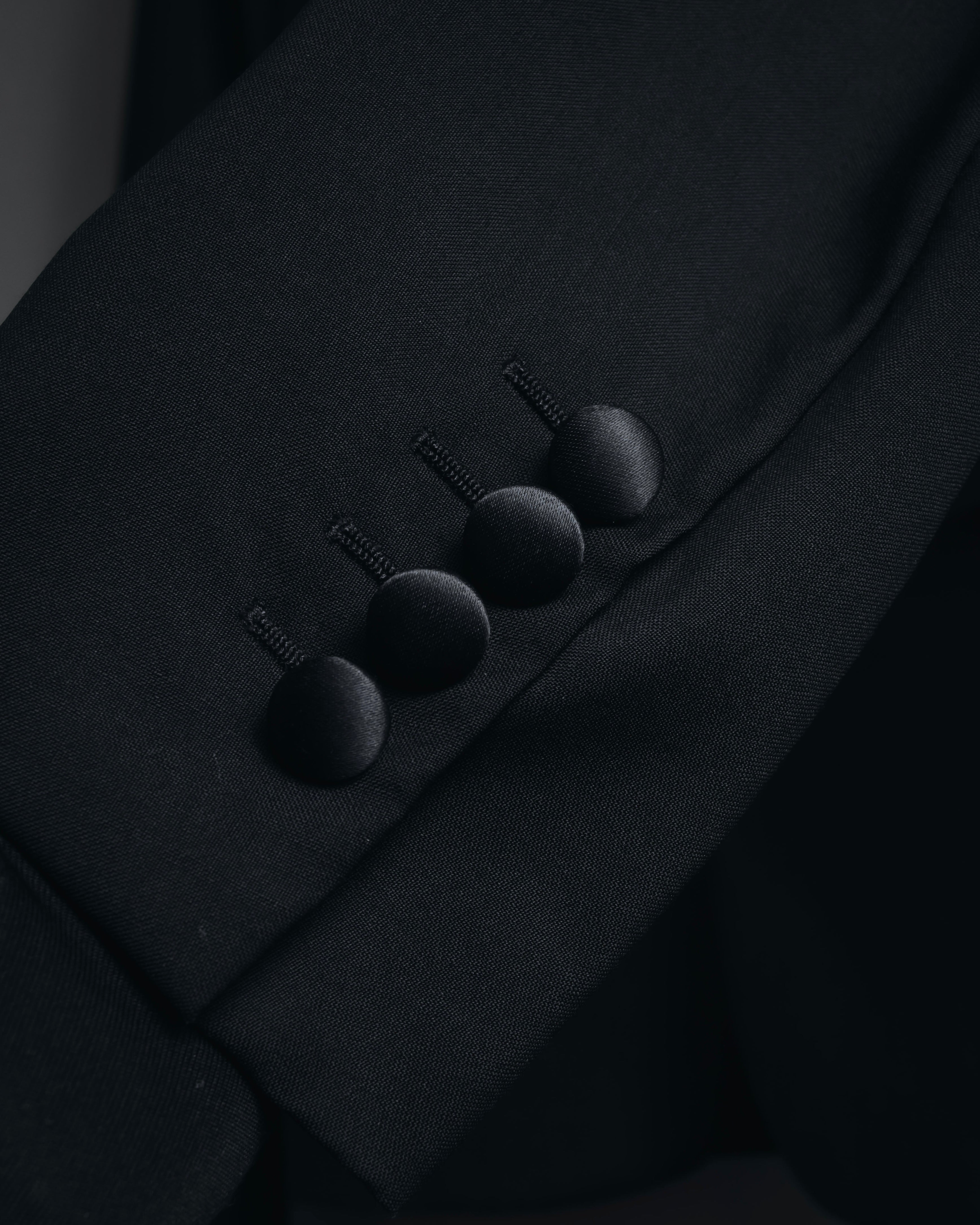 "Dior Homme" Chris Van Assche design satin lapel tuxedo set up