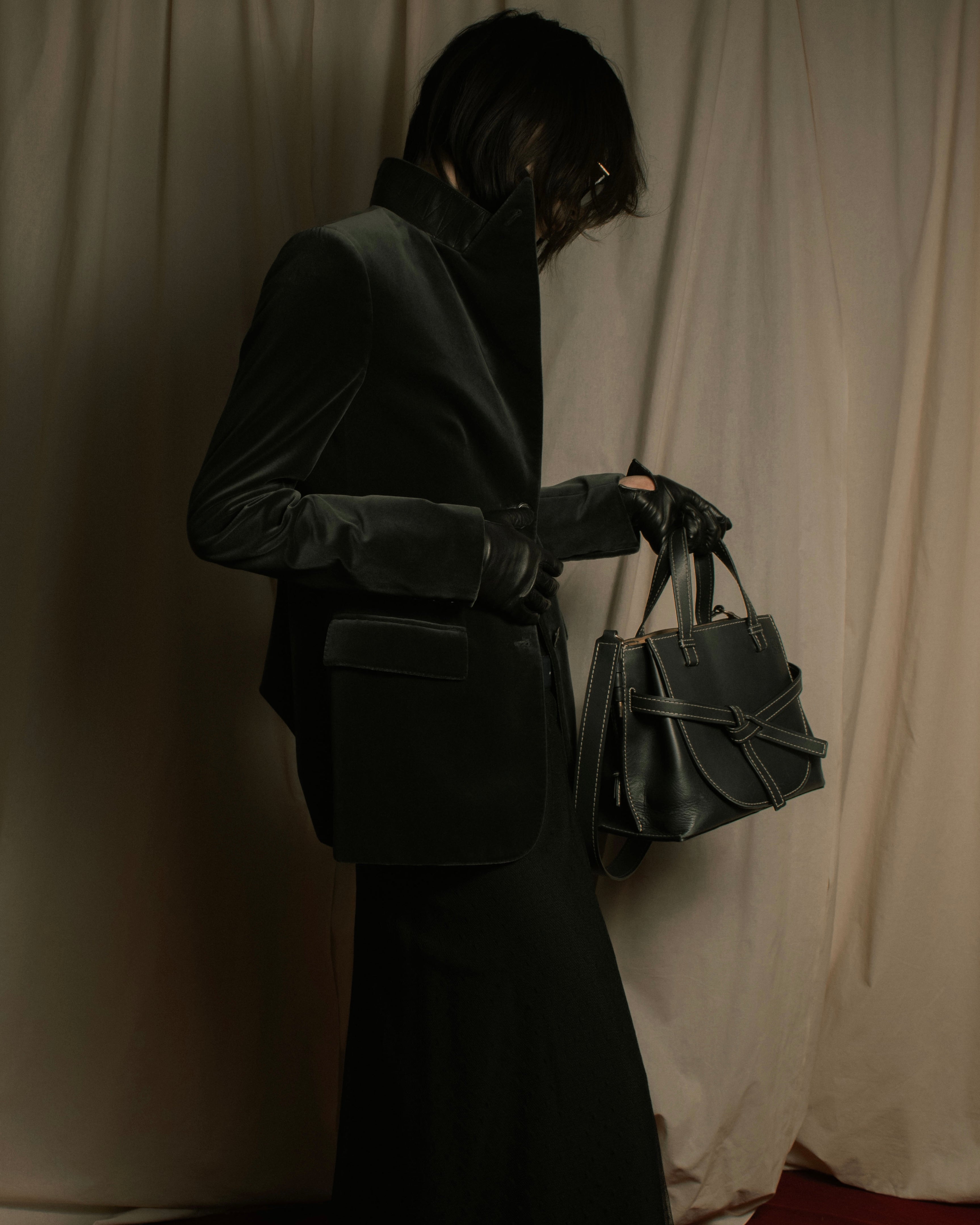 –SPECIAL– "HERMES"
00’s Velvet switchinglamb leather collar special tailored jacket