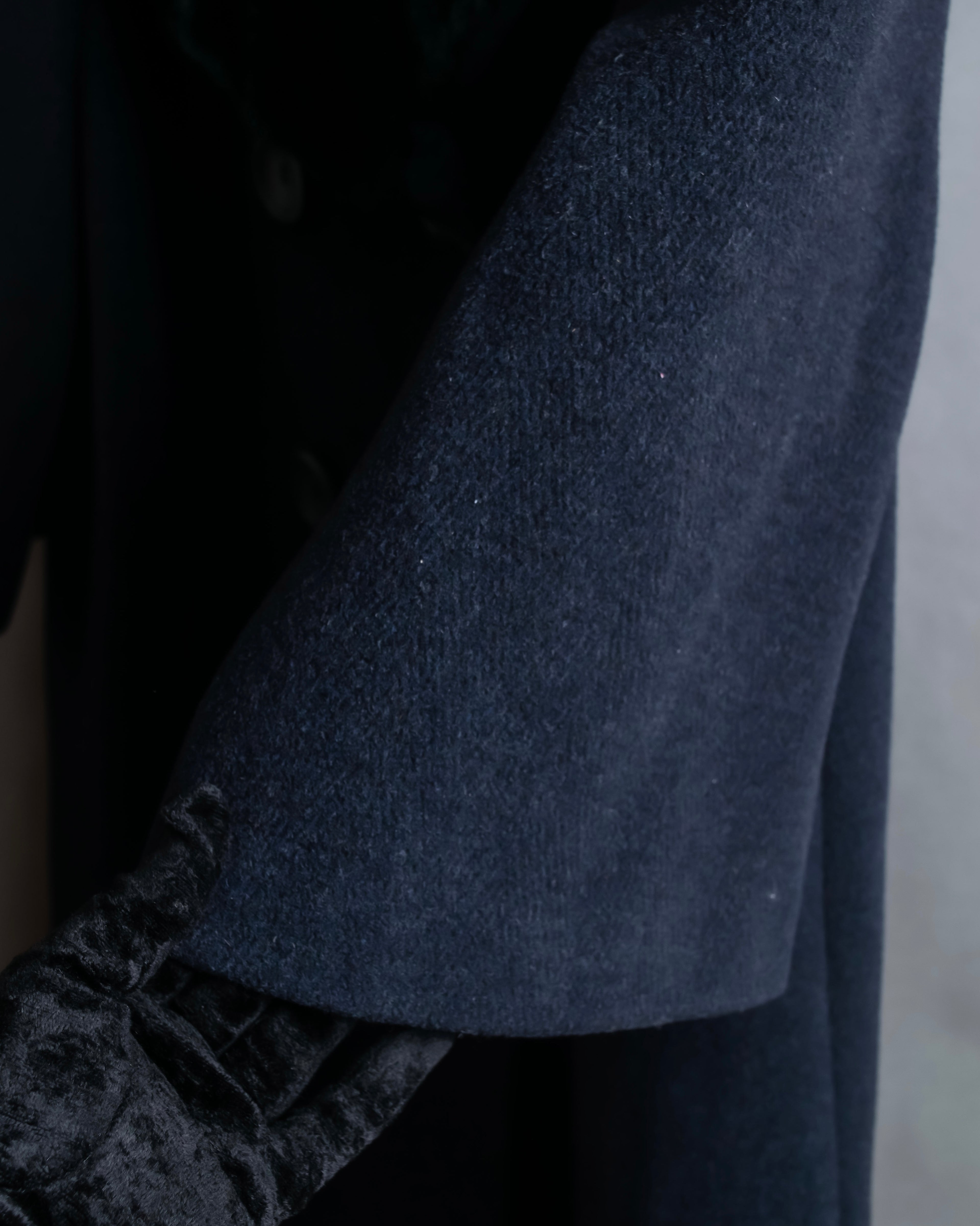 "Dolce & Gabbana" Large lapel fur shawl collar double-breasted coat