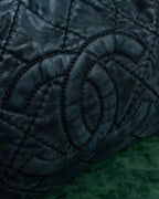 "CHANEL" Karl Lagerfeld design Matelasse chain Black shoulder bag