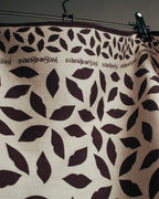 “Yves Saint Laurent” 80’s-90’s Leaf motif logo mini scarf