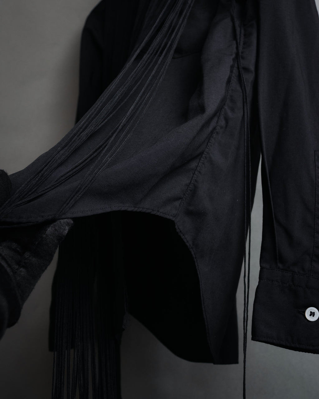 “COMME des GARCONS” 2022SS  Fringed dress shirt