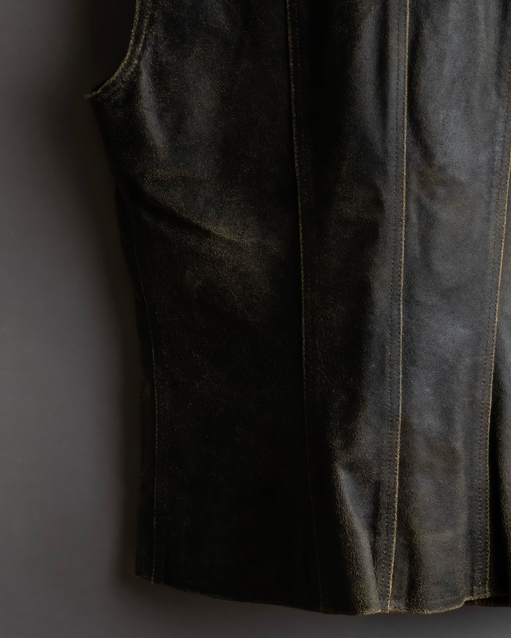 "CHANEL" 2000AW Karl Lagerfeld period calf leather vest