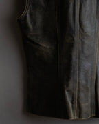 "CHANEL" 2000AW Karl Lagerfeld period calf leather vest