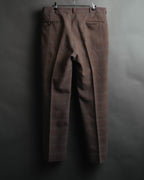 -MOOD MILLÉSIMES- “FARAH” 70’s-80’s plaid slacks with coin pocket