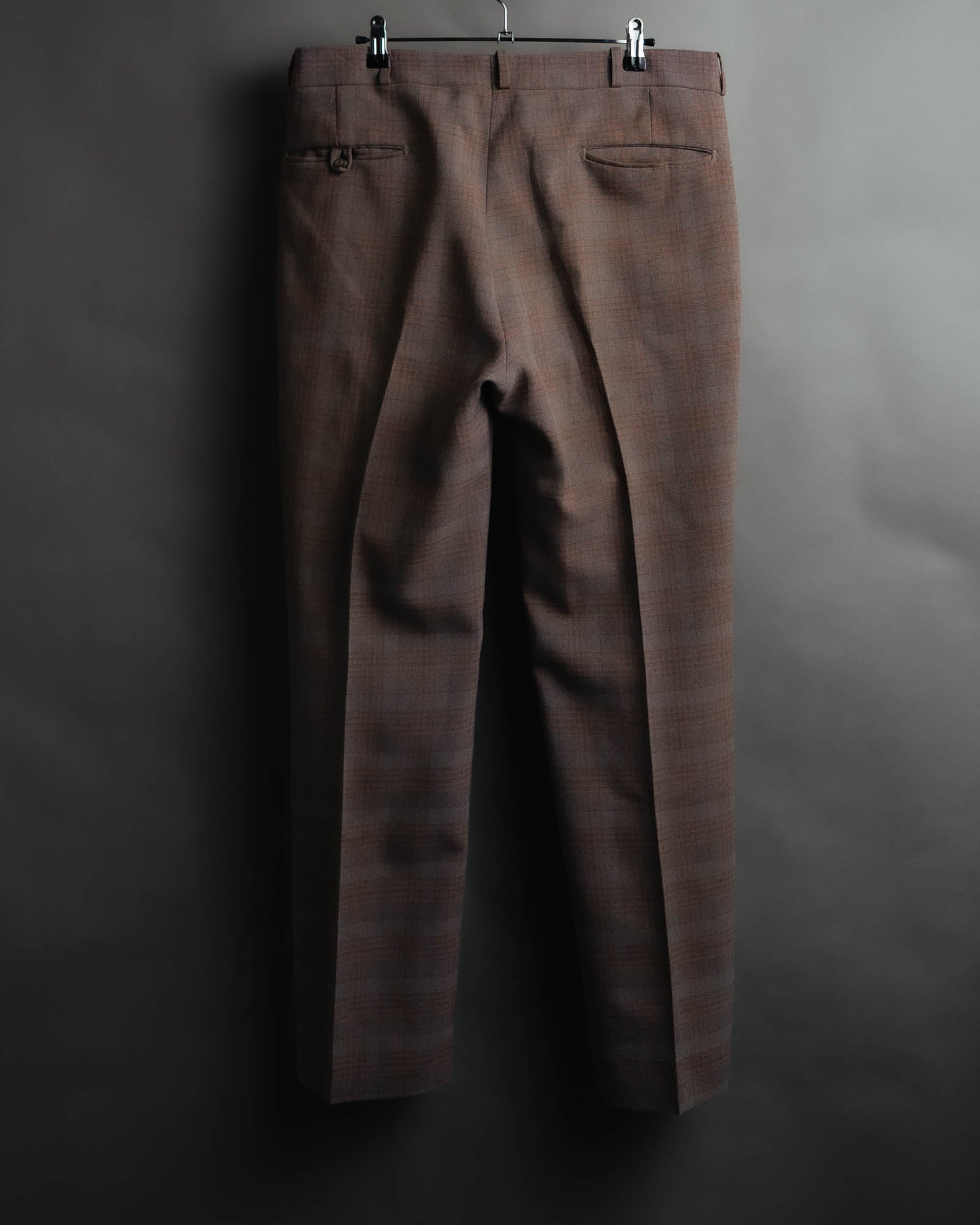 -MOOD MILLÉSIMES- “FARAH” 70’s-80’s plaid slacks with coin pocket