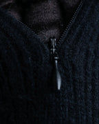 "BALENCIAGA" cracked wool sleeveless dress