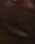 “BALENCIAGA” 80’s rounded dome leather shoulder bag