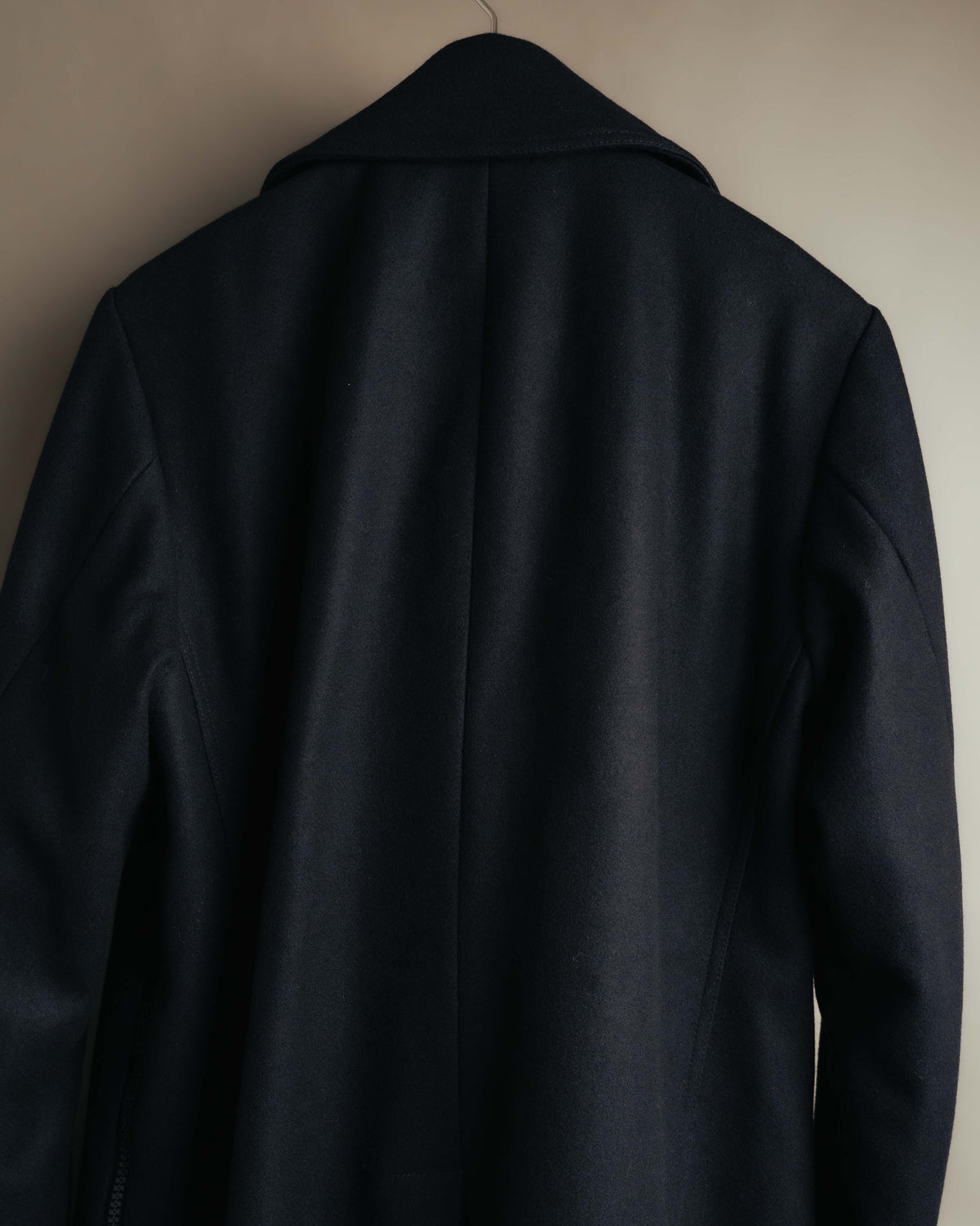 -SPECIAL- "DRIES VAN NOTEN" 10's Sculptural wide lapel double breasted wool coat