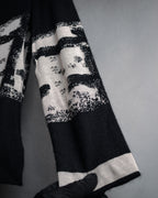 “CHANEL” 90’s-00’s Abstract grid knit top