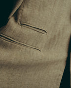 -SPECIAL- “HERMES” 80’s-90’s Herringbone linen suit set