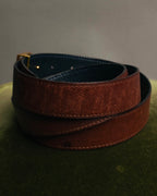 "Hermès" Vintage grained leather belt