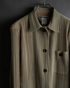"ISSEY MIYAKE" Fine pleated shirt jacket