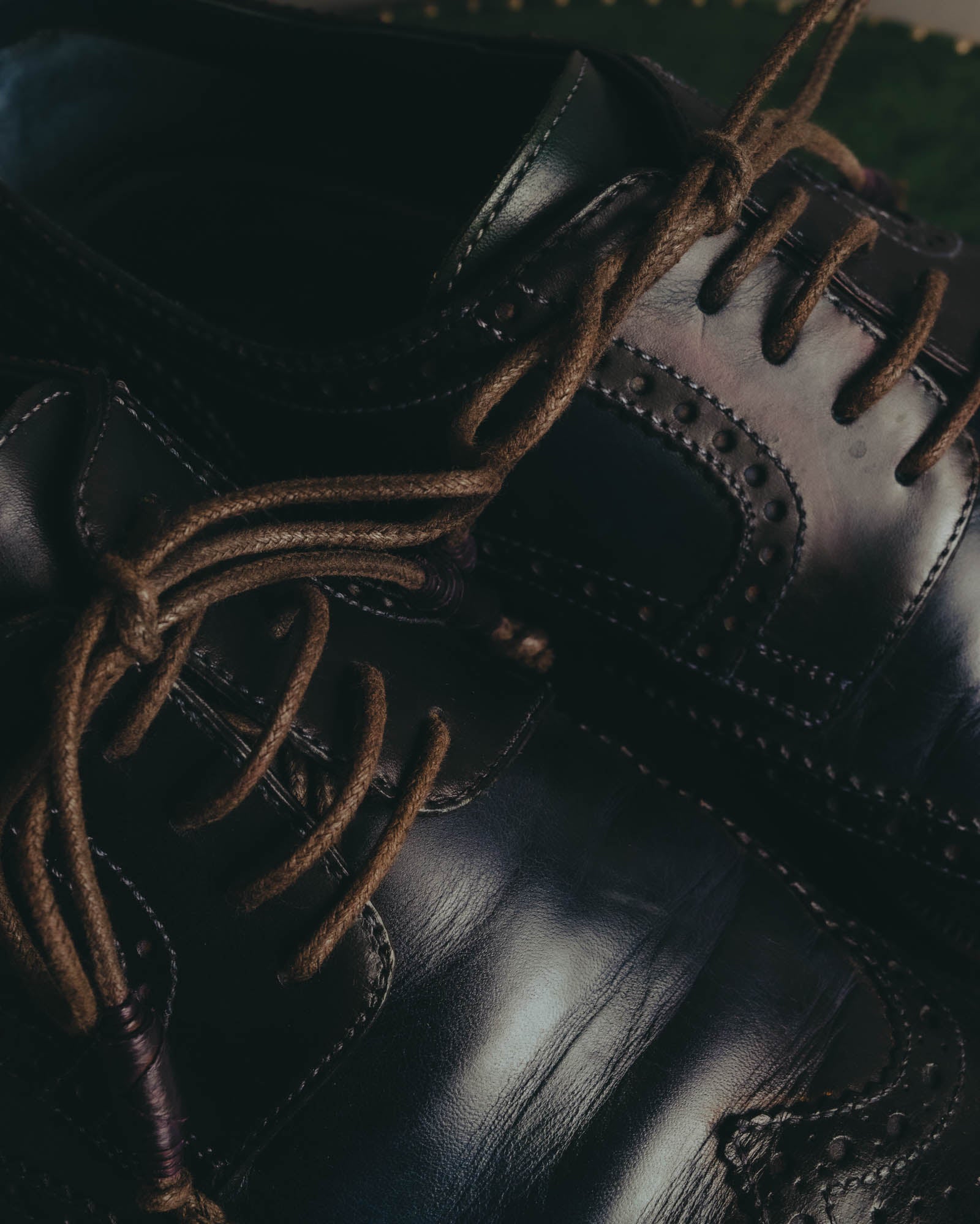 “Alberto Guardiani” 00’s-10’s Full brogue leather derby shoes