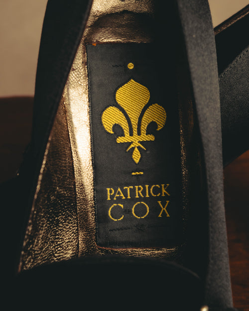 "PATRICK COX" 90's-00's Satin buckle heeled loafer pumps