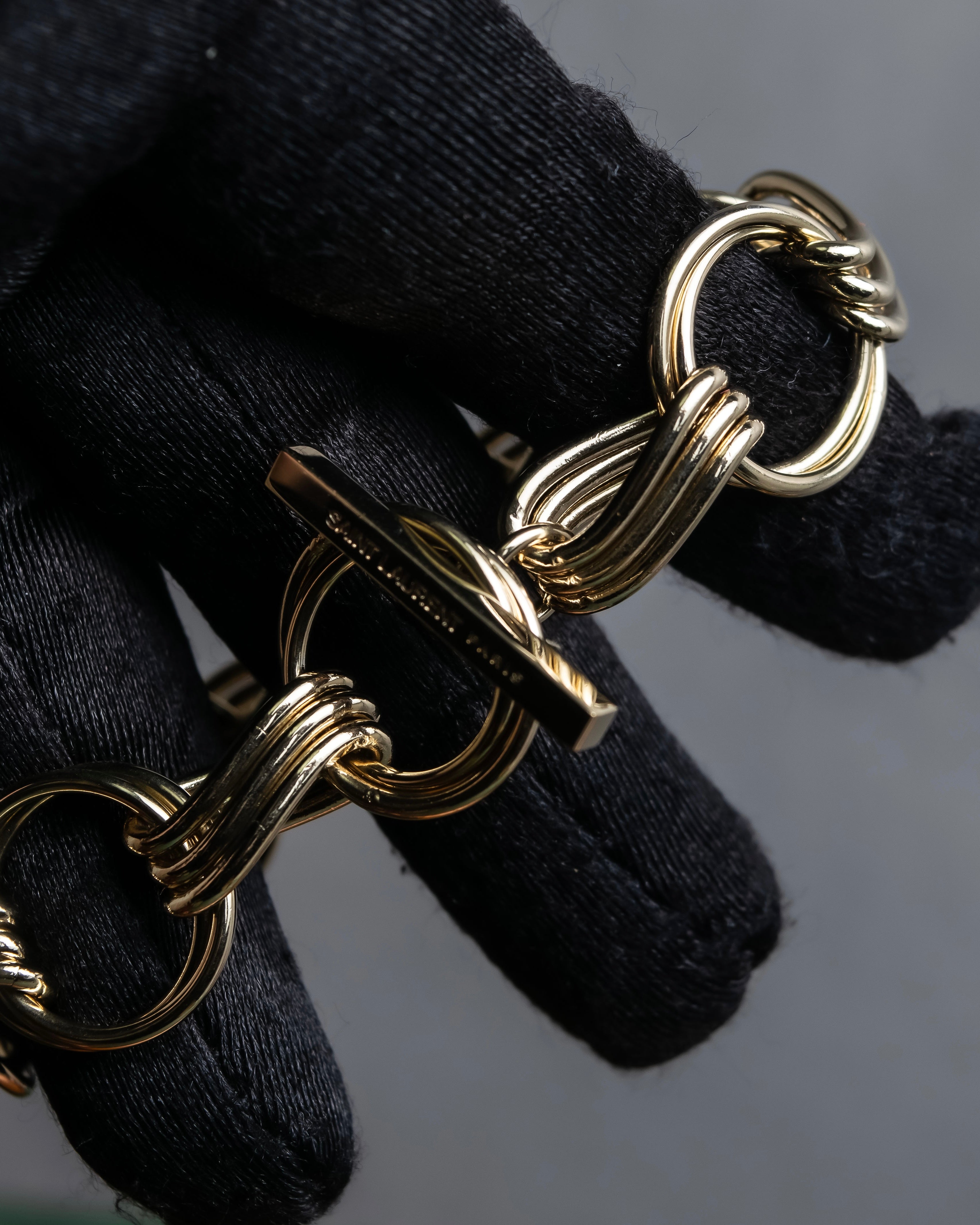 "Saint Laurent" Gold chain link design bracelet