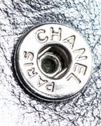 "CHANEL" Mademoiselle line design coco mark engraved bi fold wallet