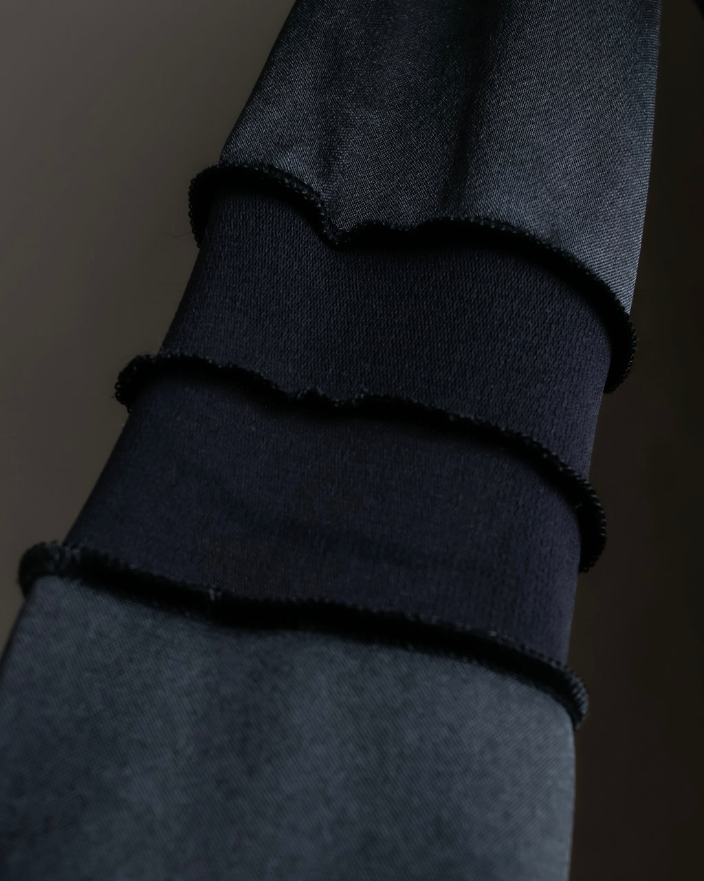 "JEAN PAUL GAULTIER FEMME" Sheer mixed material design pullover