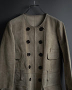 "LOUIS VUITTON" 00's Marc Jacobs period double-breasted suede coat