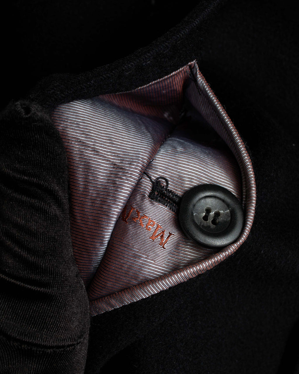 "Max Mara" Stitch design draping chester coat