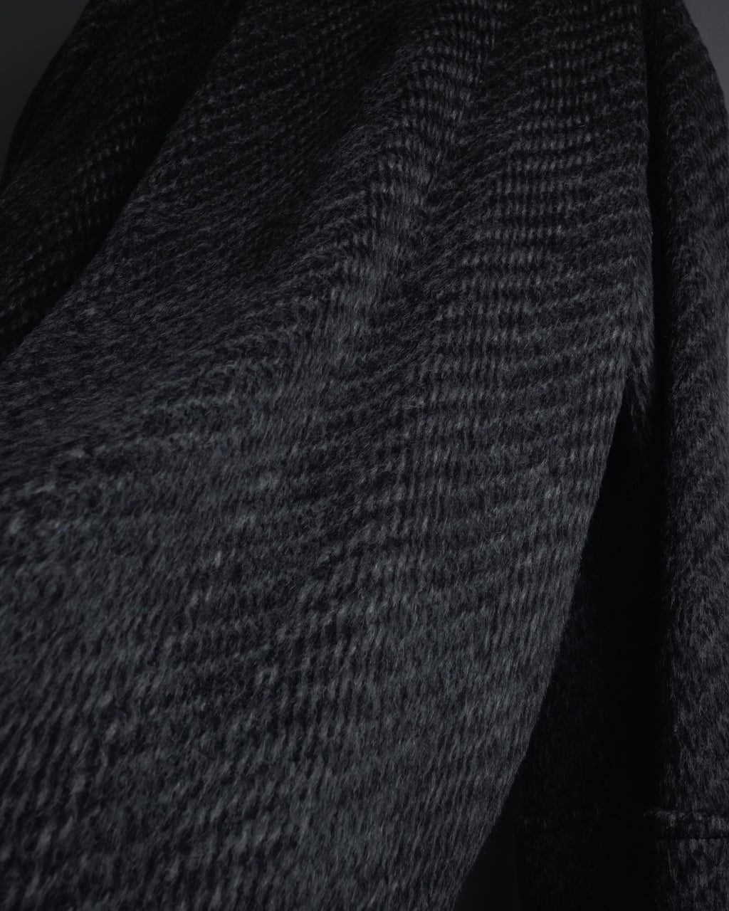 Abrigo de mezcla de mohair de doble botonadura de los años 90 de Christian Dior MONSIEUR