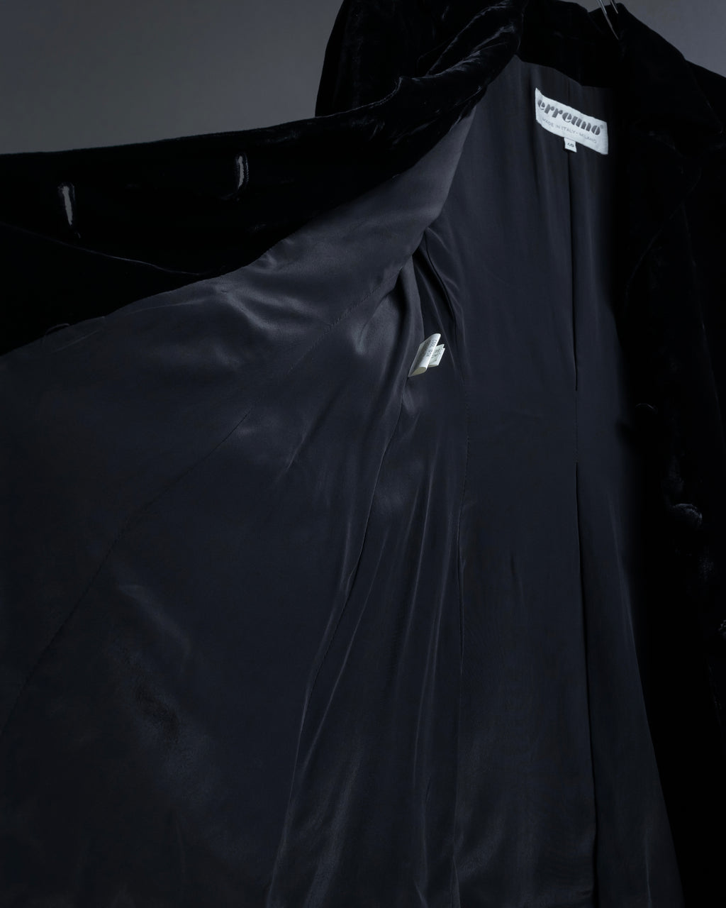 "ERREUNO" Relaxed tailored velour jacket