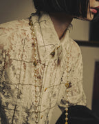 -SPECIAL- "CHANEL" 90's Pearl and crystal embellished long necklace