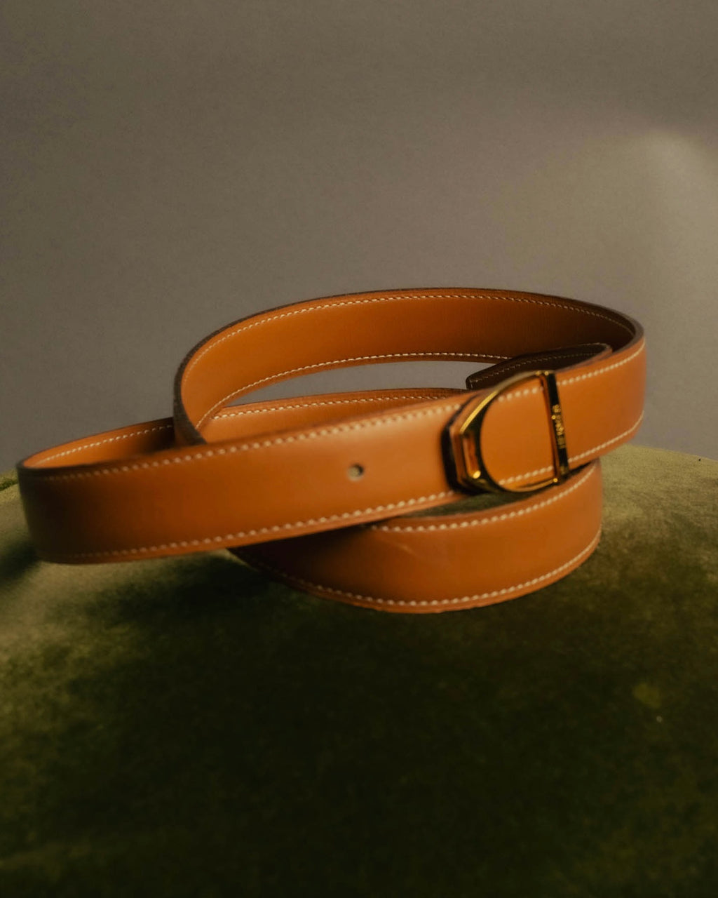 “HERMÈS” Classic stirrup buckle leather belt