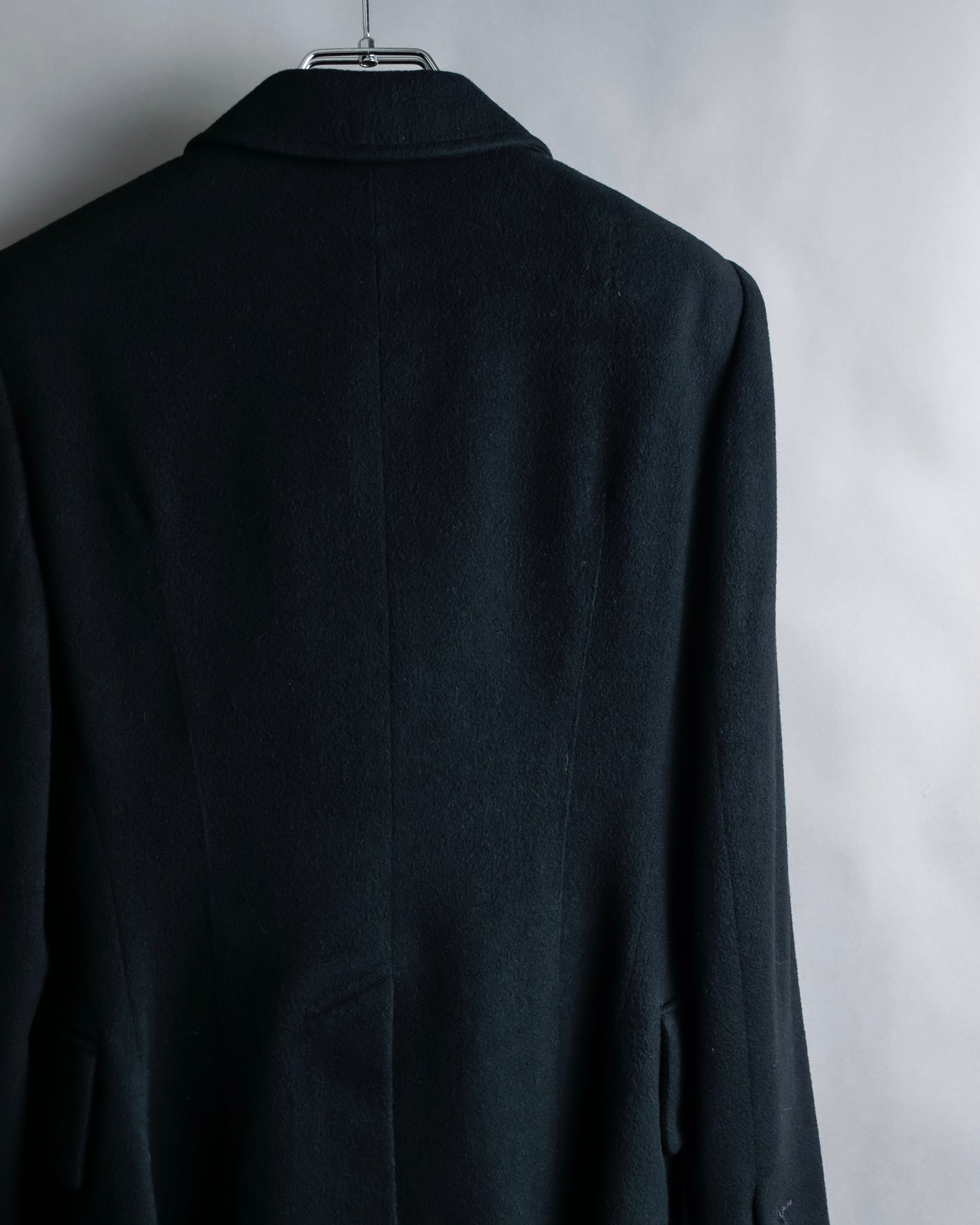 "HERMES" 100% cashmere shaped tailored jacket