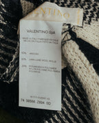 -SPECIAL- “VALENTINO” 00’s houndstooth lace flower corsage