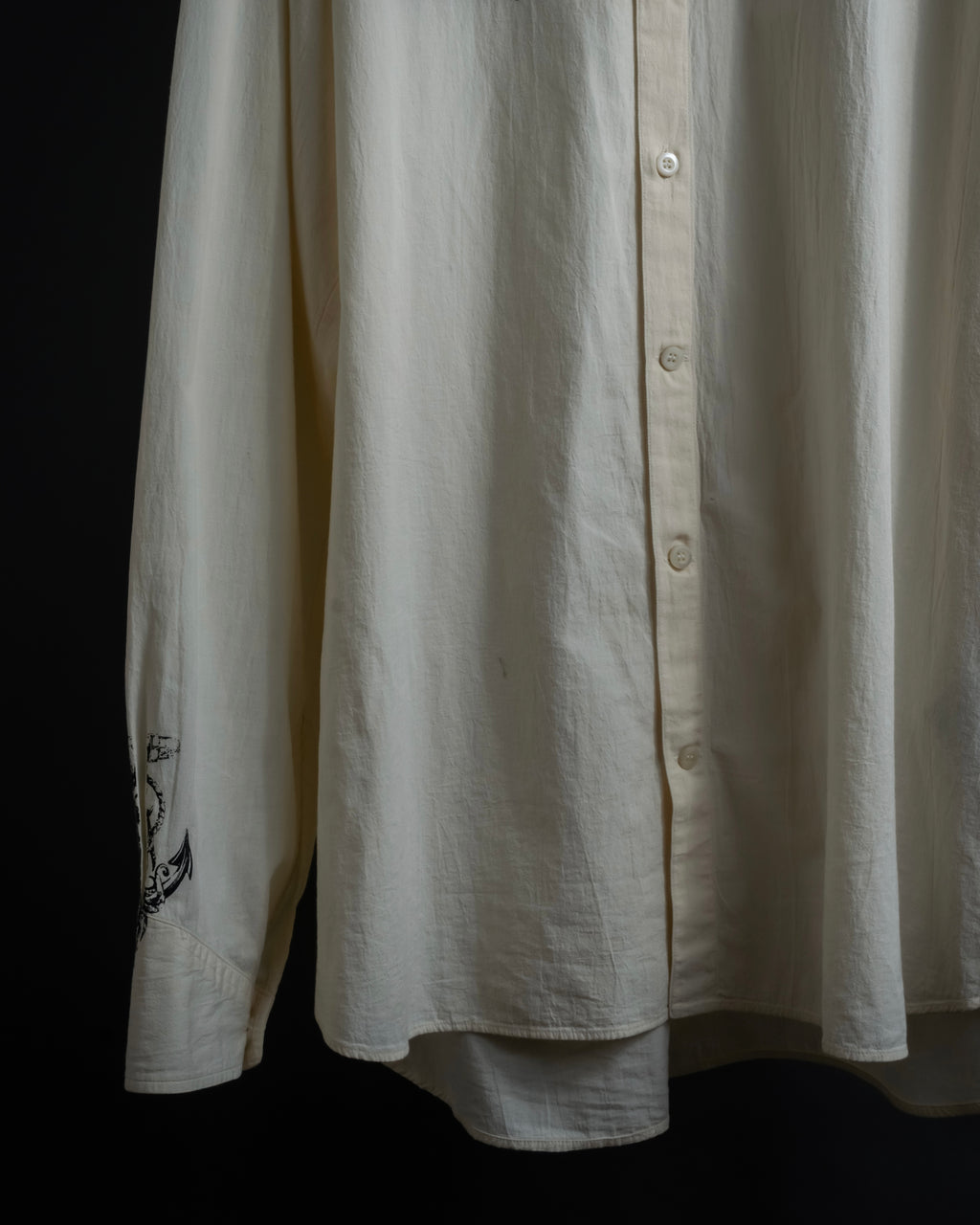 "PRADA" 22SS Sea fable motif print oversized shirt