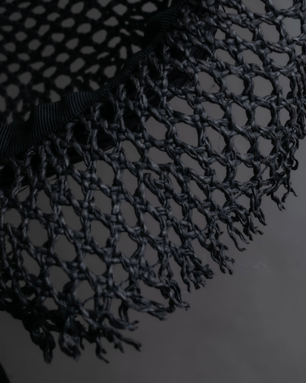 "Christian Dior" Raffia ribbon design paper fiber hat